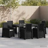 Vrtni set za objed 7 kom. Antracit i Svjetlosiva PP | shoptok.hr