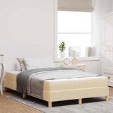 Box spring krevet Krema i smeđa 120 x 190 cm Cijene
