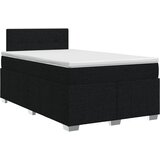  Boxspring krevet s madracem Crna 120 x 190 cm Tkanina | shoptok.hr