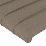  LED uzglavlje smeđesivo 203 x 16 x 118/128 cm od tkanine | shoptok.hr