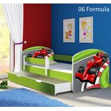  Dječji krevet ACMA s motivom, bočna zelena + ladica 160x80 cm 06 Formula 1 | shoptok.hr