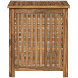  Košarica za rublje Prirodna 50 x 35 x 60 cm Čvrsto teak drvo | Shoptok.si