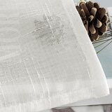 MIULEE 2x 140 × 160 cm Polprosojne zavese z zankami v videzu lanu | Shoptok.si