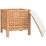  Kupaonski stolac 48 x 47,5 x 52 cm od masivnog drva oraha | shoptok.hr