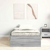  Okvir kreveta siva boja hrasta 90 x 200 cm | Eponuda.com