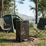  Kamin Crna 47 x 38 x 75 cm Čelik | shoptok.hr