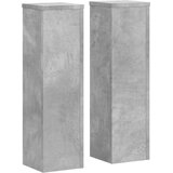  Stalci za biljke 2 kom siva boja betona 17 x 17 x 60 cm drveni | shoptok.hr