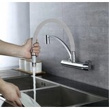 EYN Zidna mešalna kuhinjska armatura, ki se izvleče | Pipa WL1026 — Črna krom | Shoptok.si