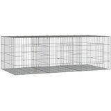  Kavez za zečeve s 3 panela 163x79x54 cm od pocinčanog željeza | shoptok.hr