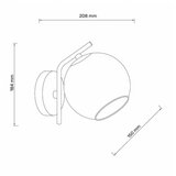  TALIA 28 ZIDNA LAMPA 1*E14 CRNA/BAKAR cene