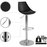 Casa Selección Crne barske stolice u setu podesive visine 2 kom od umjetne kože (visine sjedala 56,5 cm) – | shoptok.hr