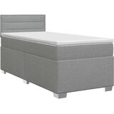  Boxspring krevet s madracem Svjetlosiva 80 x 200 cm Tkanina | shoptok.hr