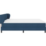Box Spring Krevet s Madracem Plavi 200x200 cm Tkanina | shoptok.hr