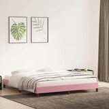  Okvir kreveta bez madraca ružičasti 200x220 cm baršun | shoptok.hr