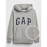 GAP Grey Boys' Children's Sweatshirt Logo hoodie | ePonuda.com