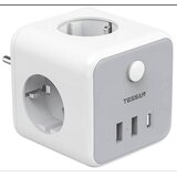 TESSAN Vtični razdelilec 301DE-C (TS-301-DE-C), 3x vtičnica, 2x USB-A, 1x USB-C, (5000257215) Cene