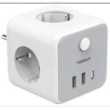 Vtični razdelilec 301DE-C (TS-301-DE-C), 3x vtičnica, 2x USB-A, 1x USB-C, (5000257215)