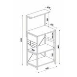 Hanah home Mb1-998-4060S white kitchen cabinet | ePonuda.com