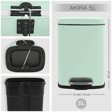 Spirella Mentol zelena željezna kanta za smeće s pedalom 5 l Akira – | shoptok.hr