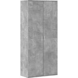 Furnova Omara za čevlje betonsko siva 80x39x178 cm iverna plošča, (21954553) | Shoptok.si