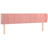  Uzglavlje s ušima ružičasto 163x23x78/88 cm baršunasto | shoptok.hr