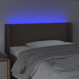  LED uzglavlje smeđesivo 93x16x78/88 cm od tkanine | shoptok.hr