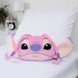 Dječji jastuk od flisa 41x32 cm Lilo and Stitch "Angel Pink" –