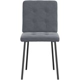 vidaXL Jedilni stoli 2 kosa temno siv žamet | Shoptok.si