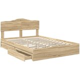 Krevet s od storage Sonoma hrast 150 x 200 cm Konstruirano drvo | Eponuda.com