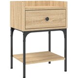 Maison Chic Nočna omarica - Nočna miza - Nočna mizica sonoma hrast 40,5x31x60 cm inženirski les, (21688449) | Shoptok.si