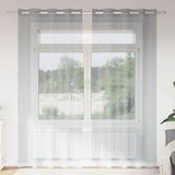 vidaXL Zavjese sa zavjesama 2 pcs Tamnosiva 140 x 260 cm Poliester | shoptok.hr