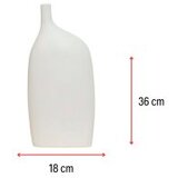 WALLXPERT vaza keramička dome long white | ePonuda.com