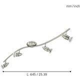 Eglo magnum-led spot/4, led gu10 4x3w, 4x240lm, nikl-Mat/hrom, VDX9KK9 | Eponuda.com