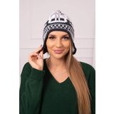 Kesi Women's cap Maryla K406 powdered pink+white+grey | shoptok.hr