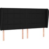  Uzglavlje s ušima crno 163x23x118/128 cm od tkanine | shoptok.hr