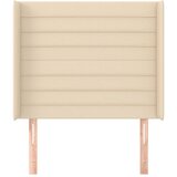  Uzglavlje s ušima krem 83x16x118/128 cm od tkanine | shoptok.hr