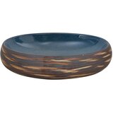 Nadgradni umivaonik smeđe-plavi ovalni 59x40x15 cm keramički | shoptok.hr