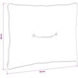  Jastučić za leđa PUTTEN 100% poliester Antracit 60 x 40 x 10 cm | shoptok.hr