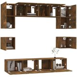  8-dijelni set TV ormarića boja dimljenog hrasta drveni | shoptok.hr
