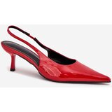 Boto Patented Stilettos With Open Heel Red Talira | shoptok.hr