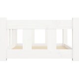 Krevet za pse bijeli 65,5 x 50,5 x 28 cm od masivne borovine | Eponuda.ba
