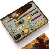  Kaligrafski set s perom i pečatom KA-40061 - Crvena KP40061 | shoptok.hr