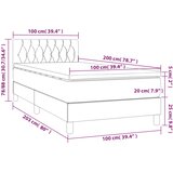 box spring s madracem LED plavi 100x200 cm od tkanine | shoptok.hr