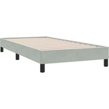  spring postelja z vzmetnico Svetlo siva 80x210 cm žamet, (21791519) | Shoptok.si