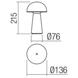  Redo 90438 - LED prigušiva dodirna lampa KIRA LED/4,7W/230V 2200 mAh bela | Eponuda.com