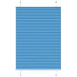 vidaXL Plisirana senčila modra 100x100 cm, širina blaga 99,4 cm, poliester, (5000297888) | Shoptok.si