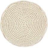 The Living Store Ročno izdelan tabure makrame 45x30 cm bombaž - Tabure, (21419762) | Shoptok.si