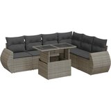  7-dijelni set vrtnih sofa sivi od poliratana | shoptok.hr