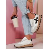 DStreet Sportowe sneakersy damskie FLEXIMOT białe | Shoptok.si