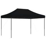 vidaXL Zložljivi pop-up šotor za zabave črn 440x292x315 m | Shoptok.si